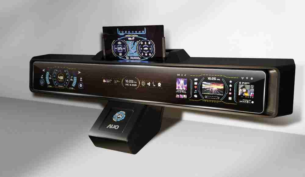 龙门国际Micro LED沉浸式车舱显示方案结合 可卷式、、、可伸缩的Micro LED应用并可呈现不同的质感纹路，，，展现人性化设计